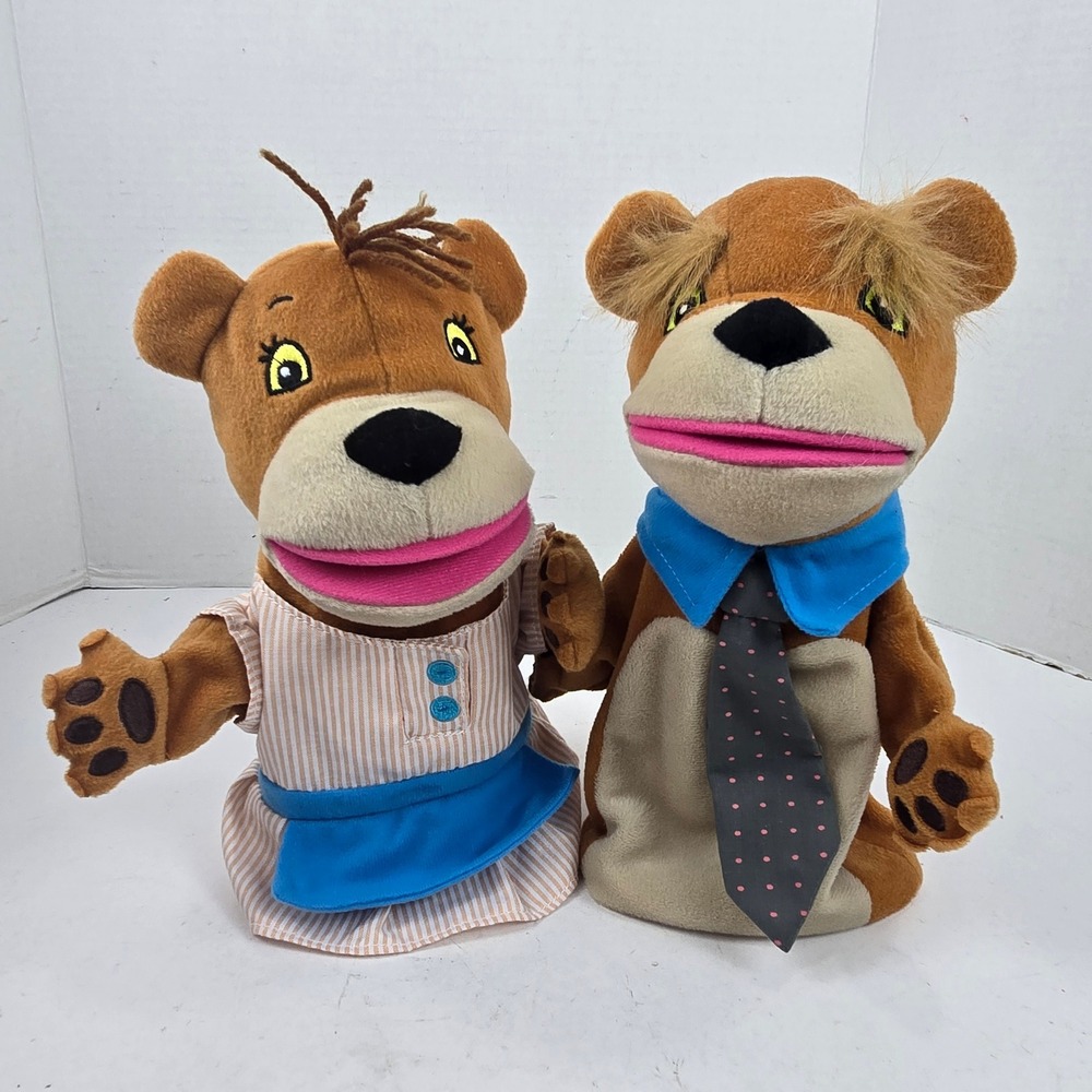 Lakeshore Learning Papa Mama Bear Hand Puppet Replacements Goldilocks 3 Bears VG